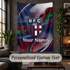 Wall Tapestry Bologna FC Print Custom Name Text Wall Hanging Home Decor