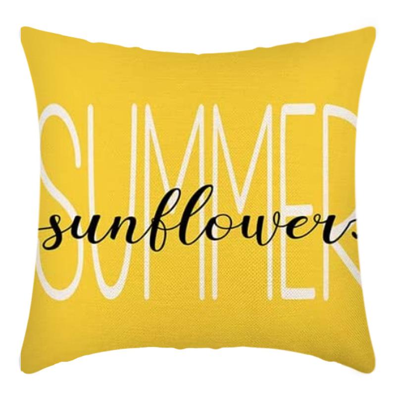 

Диванная подушка в скандинавском стиле, подушка с изображением растений и цветов, поясничная подушка, наволочка, офисная подушка, наволочка 45*45cm