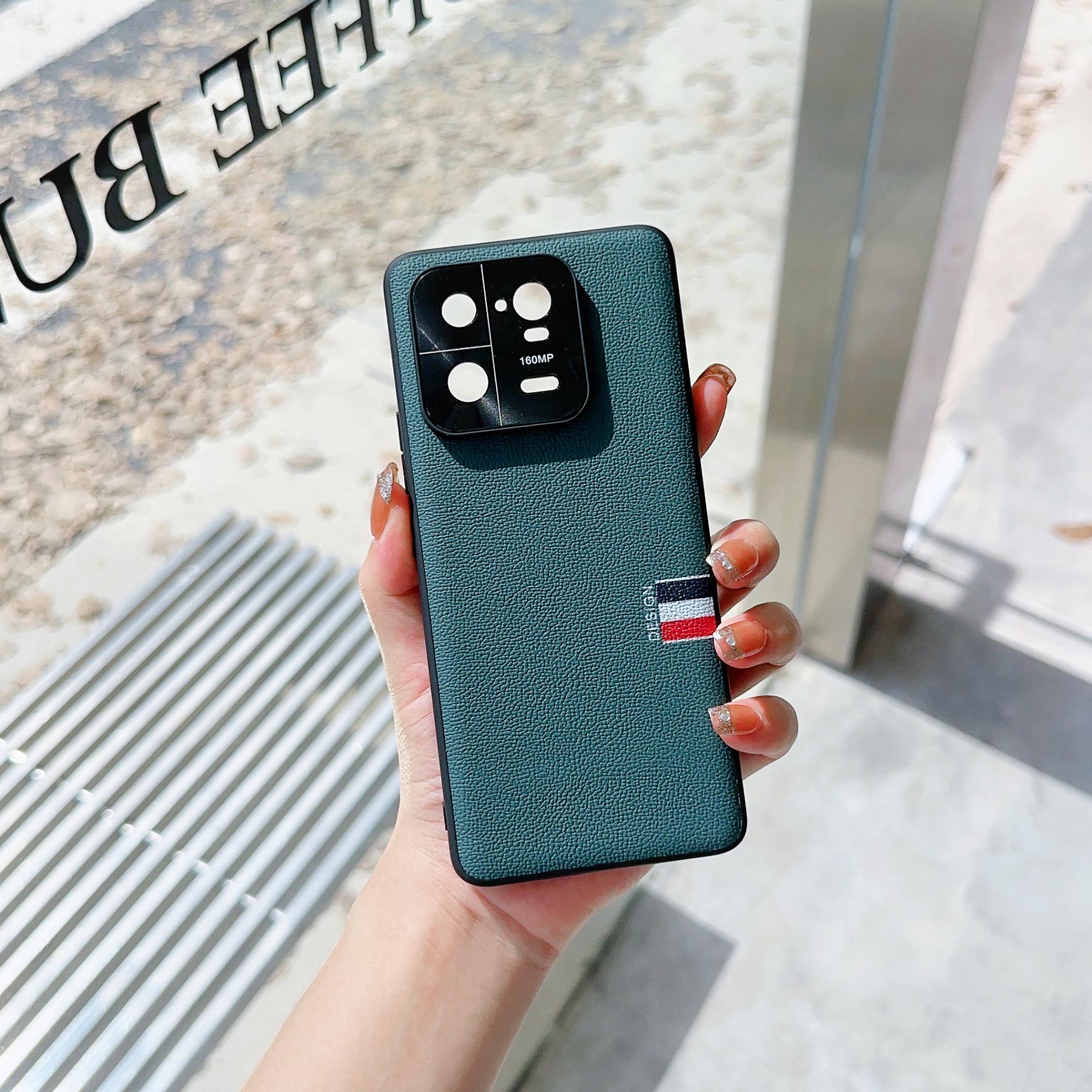

Lychee Pattern Drop-Proof Phone Case for iPhone 13/14 Series with Full Lens Coverage Xiaomi 13