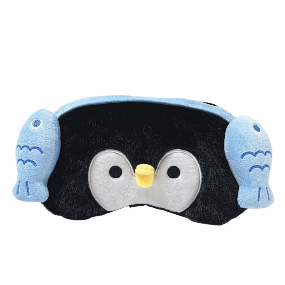 Мультяшная маска для сна на глаза в форме пингвина, накладка на глаза, пушистая накладка на глаза в виде пингвина, для путешествий Fish