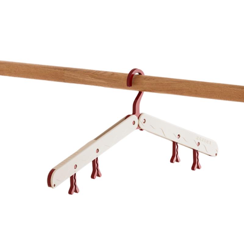 

Travel Hanger,Foldable Hanger,With Hidden Clips,Lightweight And Portable,Space Saving,Suitable For Skirts, Pants,Suits, Jackets,