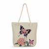 Flower Print Thick Rope Single-shoulder Beach Bag 7318 CLE
