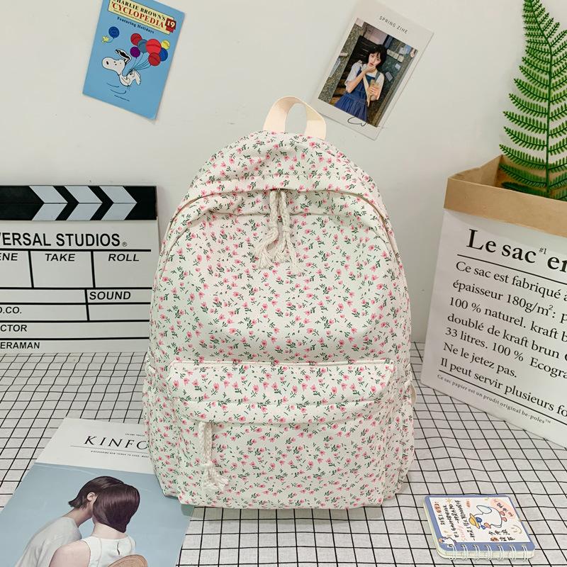 Schoolbag Backpack Female Japanese Ins Wind Small Fresh Primary and Secondary School Student Schoolbag Korean Version Casual Versatile Summer Simple
