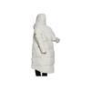 adidas Women Big Baffle Hooded Down Coat Zipper Design Warm Thickened Outdoor Casual Outerwear White GQ2509