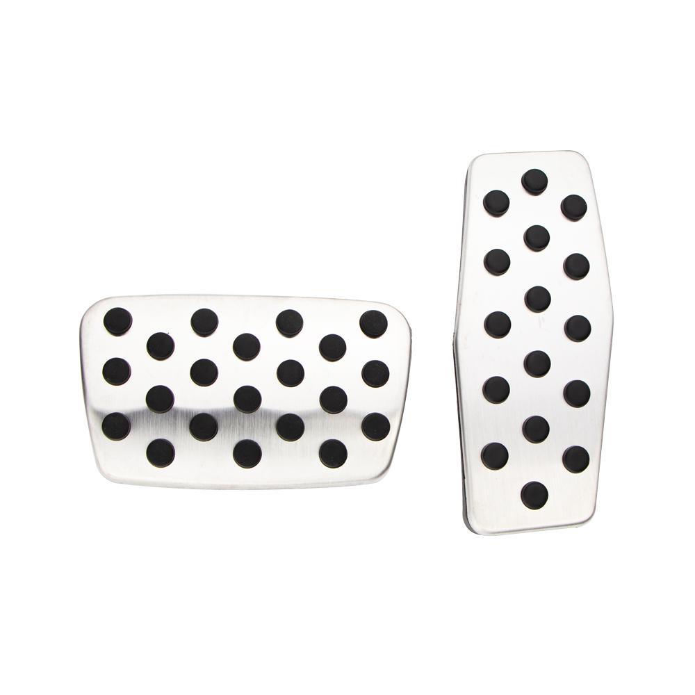 Color My Life Stainless Steel AT MT Pedal Pad Protection Cover for Chevrolet Chevy Cruze MK1 2009 - 2018 Car Pedals