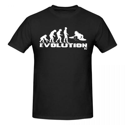 Unisex Evolution Of DJ T Shirt Vintage Oneck Cotton Shirt Unisex