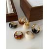 Maillard Earrings 2023 New Best Selling French Amber Earrings Accessible Luxury Fancy Fashion Retro Coffee Color Ear Clip