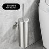 Edelstahl-Toilettenbürsten-Set, gebürstetes Gold, runde Haushalts-WC-Badezimmer-Reinigungsbürste, Reinigungswerkzeug