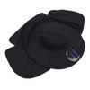 Solar Fan Sun Hat USB Rechargeable   UPF50 Waterproof Wide Brim Fishing Hat with Neck Flap for Beach Garden Outdoor Sports