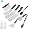 Stainless Steel BBQ Tool Set - Outdoor Grill & Teppanyaki Spatulas