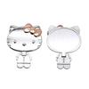 Portable Electroplated Folding Kitty Cat Handheld Vanity Makeup Mirror