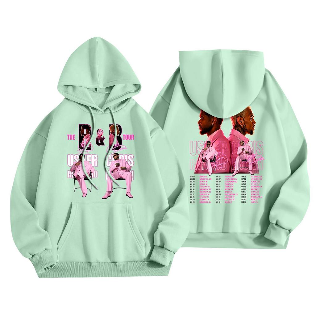 Unisex Casual Letter Print Hoodie Long Sleeve Loose Fit Sweatshirt for Men and Women