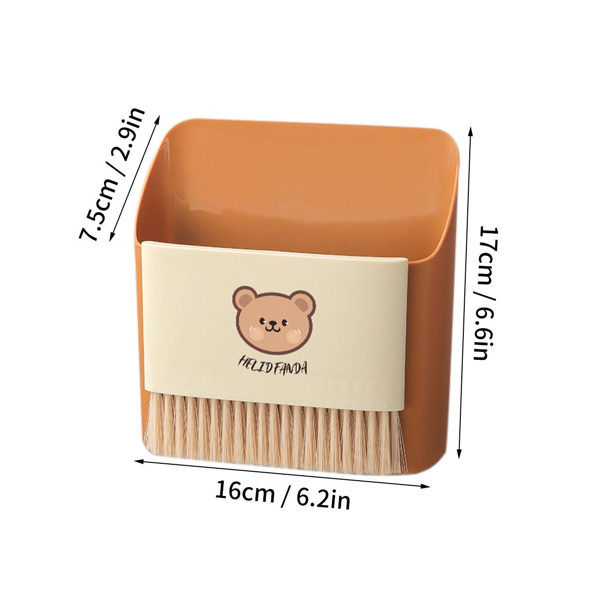 

Настенное Настольное Мини-Мусорное Ведро с Подвесной Метлой Ведро для Хранения Мусора Набор Метлы и Совка Инструменты для Уборки оранжевый