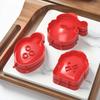 3pcs Christmas Hand Pie Molds Santa Claus Christmas Gift Christmas Hazelnut