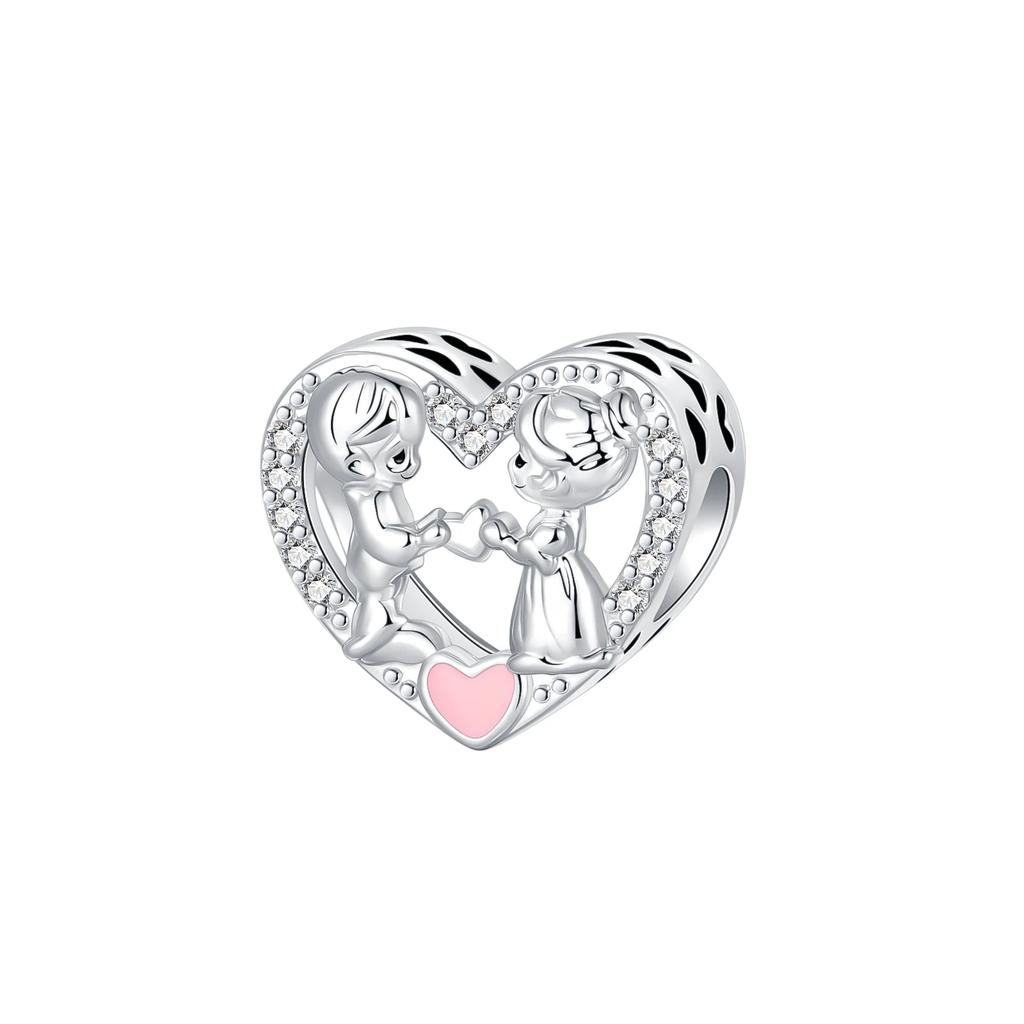 Copper Love Letter Christmas Deer Ring Devil'S Eye Series Bracelet Charm Beads Necklace Diy Female Jewelry