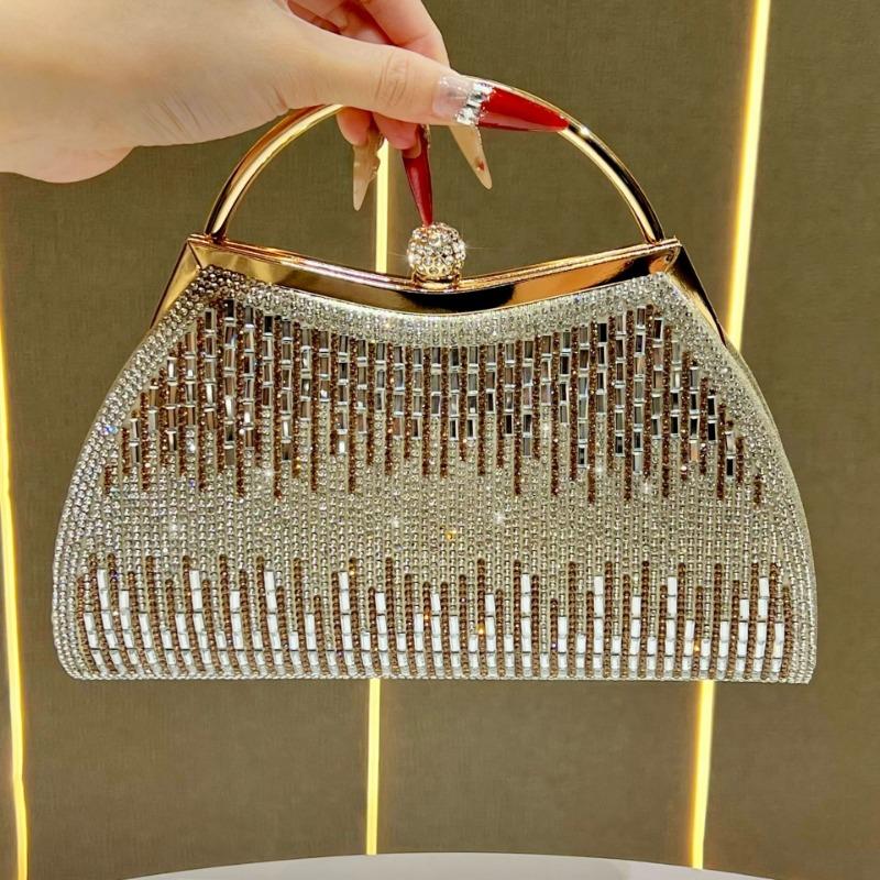 Сумка, Высококлассная, Вечерняя сумка класса люкс, Сумка для платья, Женская сумка через плечо золотой