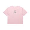 Li Ning Sports Fashion Series Casual Loose Round Neck Short Sleeve T-Shirt Women Tops Pink AHSR774-3