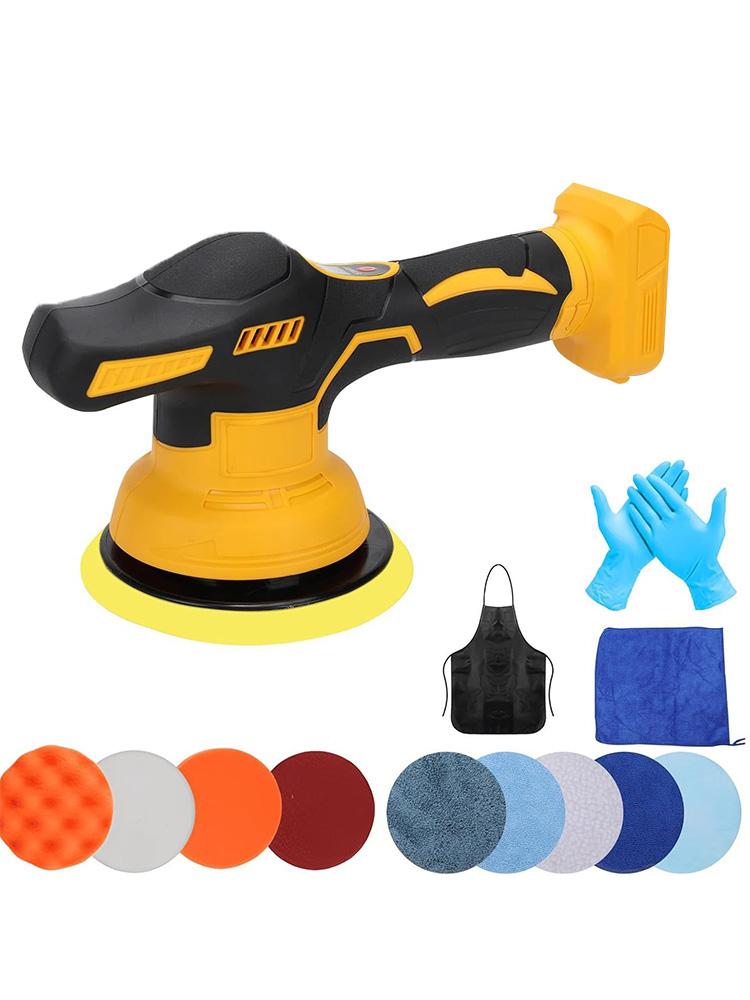 Polishing Machine For Car Cordless Polisher 8 Gear Automotive Electric Waxing Repairing Wireless Sander for Makita/Dewalt 18-21V