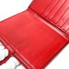 LOEWE anagram Wallet Compact Wallet Folded wallet Leather Red