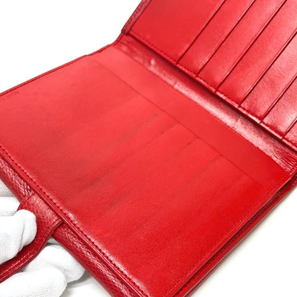 Loewe Anagram Geldbörse Kompakte Geldbörse Faltgeldbörse Leder Rot