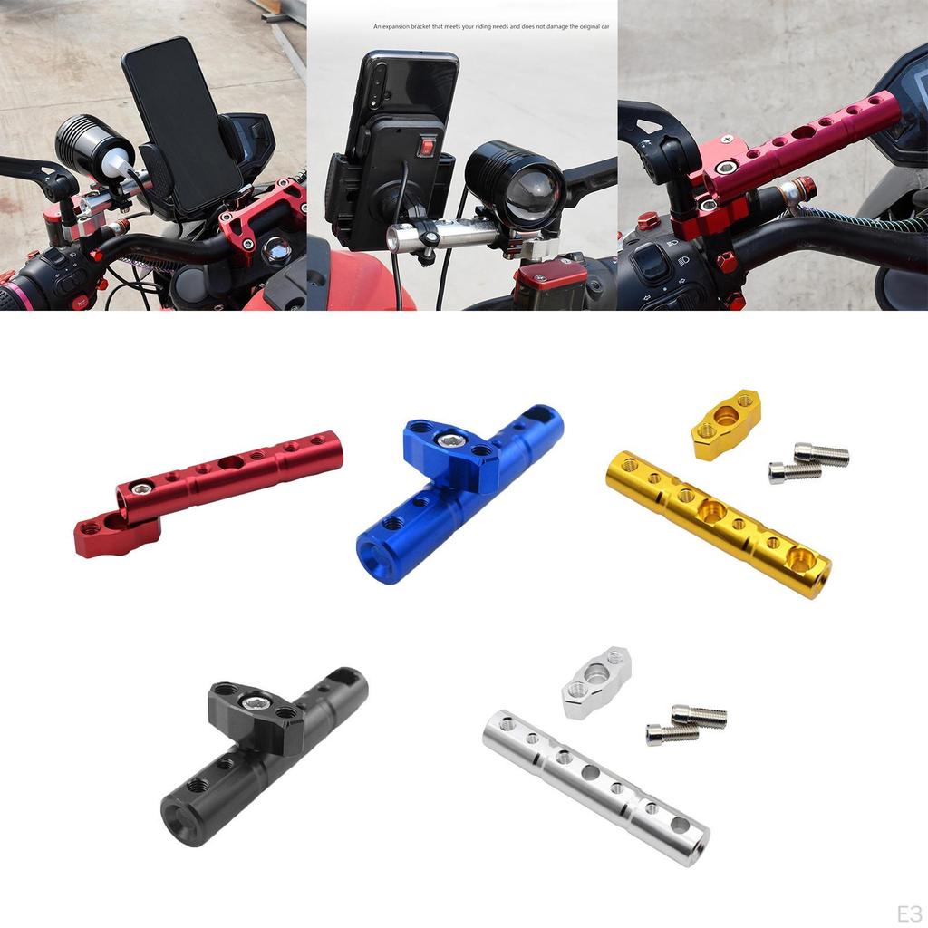Motorcycle Extend Adapter Holder Crossbar Extension Bracket Support Bar CNC Expander