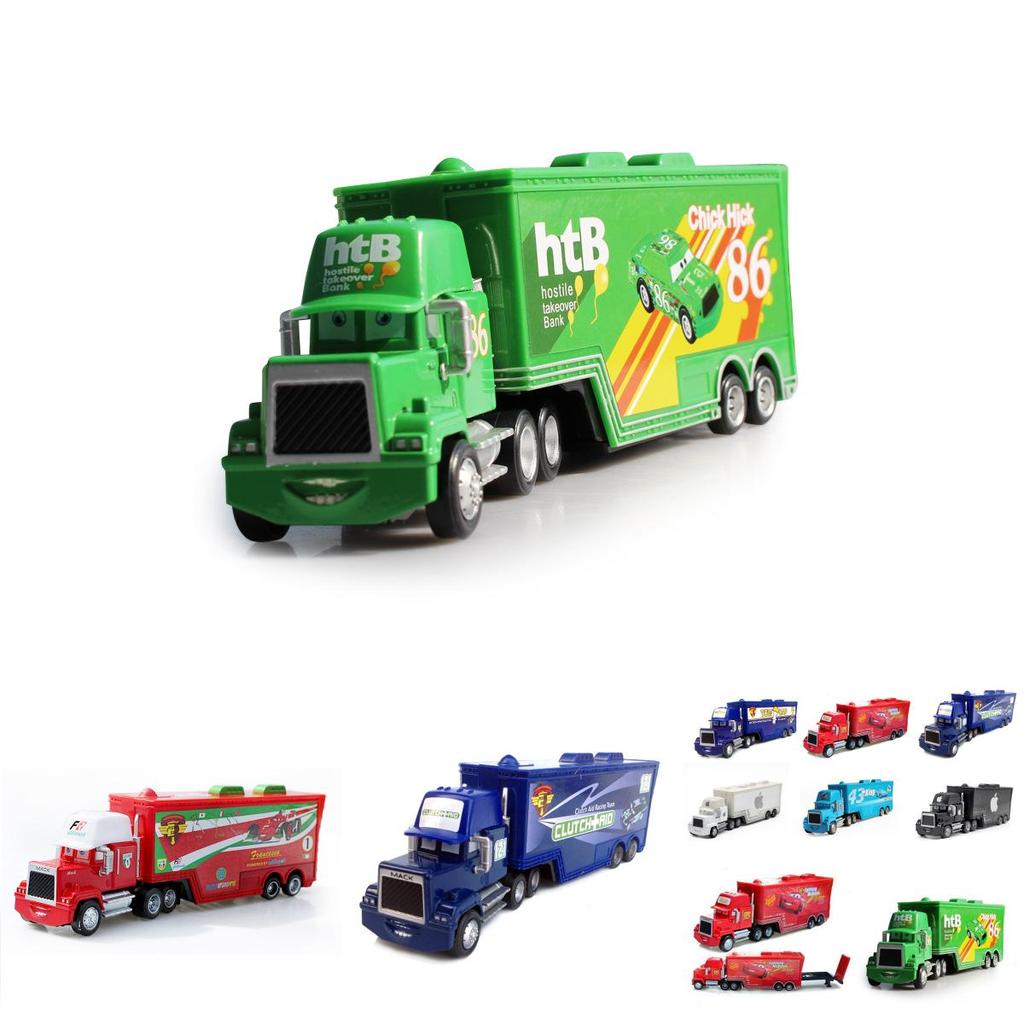 Colorful Cars Mack Lightning Mcqueen King Jackson Storm Racer Truck Toy For Kids