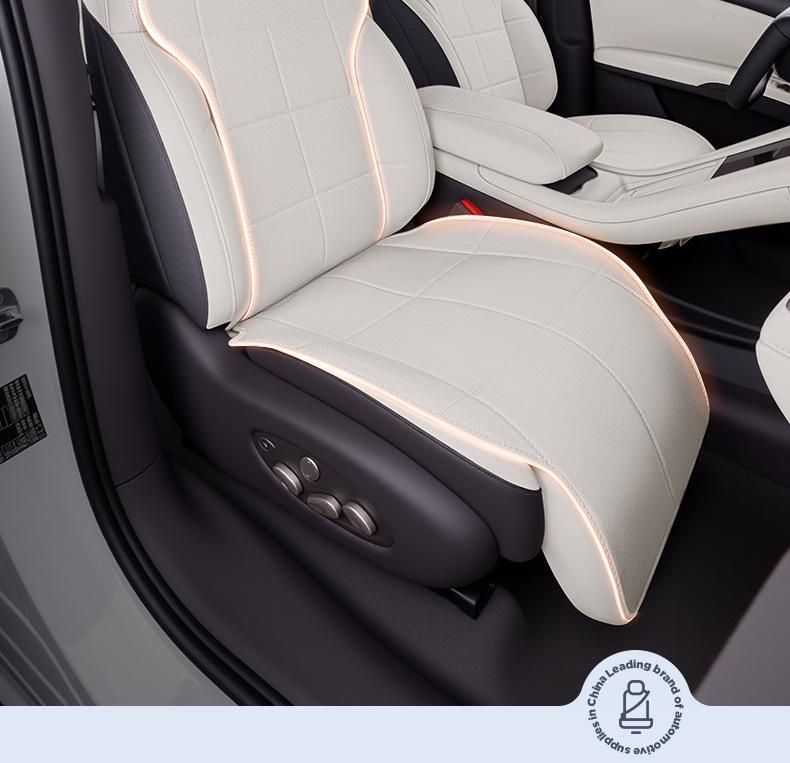 ZEEKR LS6 Genuine Leather Seat Cushion, Breathable & Ventilated, Four Seasons, Fits 2026 New Model 25 Cars