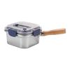 Stainless Steel Multifunctional Cookware: Square Deep Fryer, Milk Steamer, Noodle Pot, Portable Fresh-Keeping Box