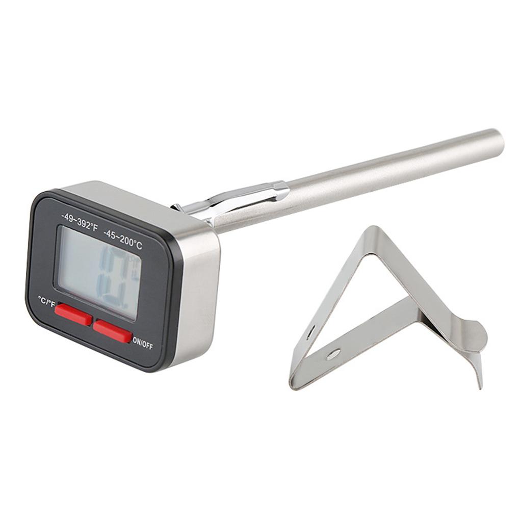 Electronic Thermometer Handdrip Coffee Thermometer Measure the Pull-out Milk Froth Temperature Milk Jug Food Thermometer
