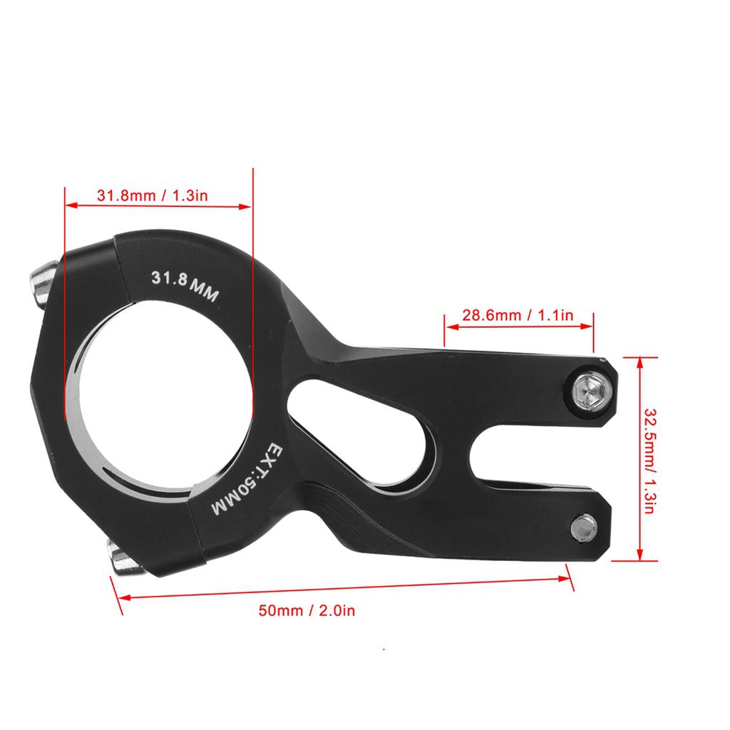 WAKE   Stem 31.8mm 50mm Mountain Bike Aluminum Alloy Short Handlebar Stem for Cycling