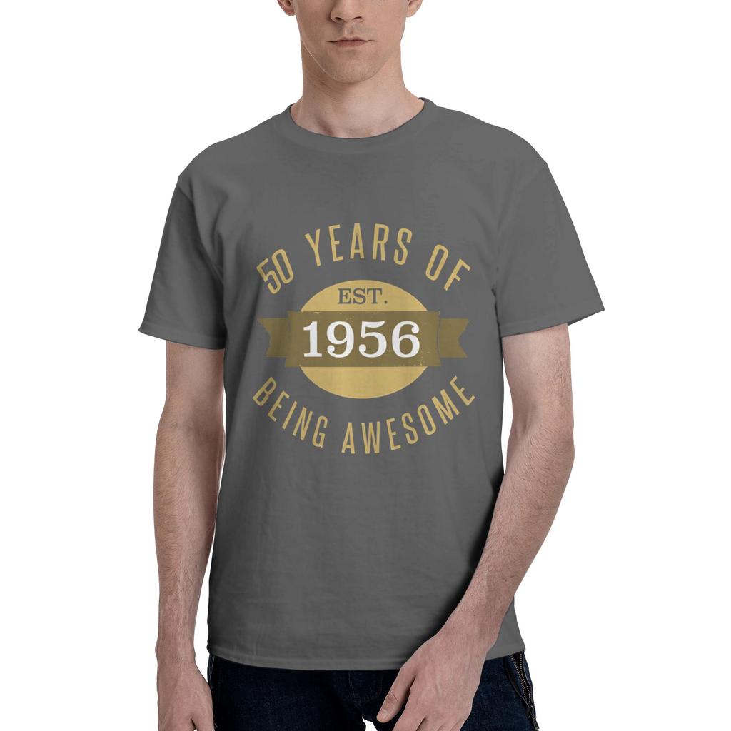 Established 1956 Mens T Shirts 70 Birthday Unique Tees Short Sleeve Crewneck Cotton New Arrival Tops TShirt