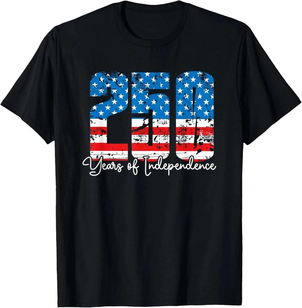 250 Years of Independence America 250th Years Anniversary T-Shirt Size S-5XL