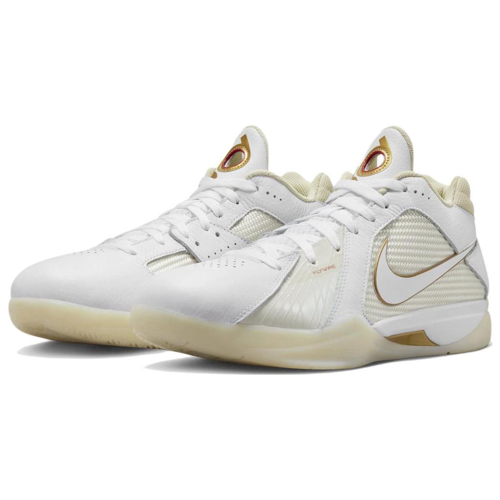 New Nike Kd 3 Retro White Metallic Gold DZ3009-100