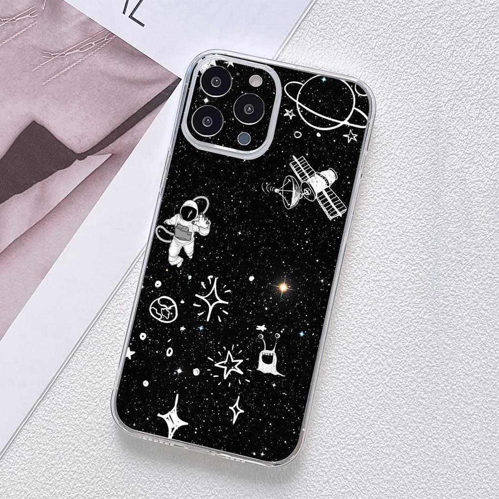 Moon Astronaut Stars Sky Universe Galaxy for Motorola Moto Edge 40 Pro 30 neo 20 Fusion Ultra G200 E22 E40 E30 E22I Phone Case