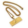 Hip Hop Iced Out Bling $100 Dollar Pendant Male Gold Color Stainless Steel Money Necklace For Men Fashion Hippie Jewelry Gift