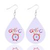 Teacher's Day Apple Pencil & Rocket Book Earrings with School Elements