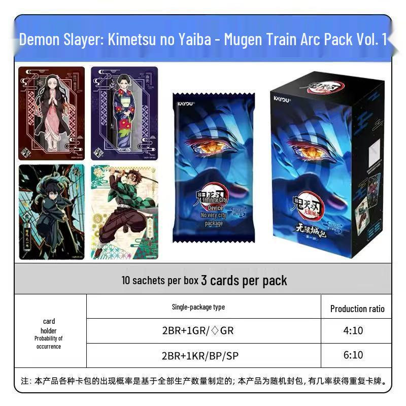 Коллекция Demon Slayer: Арка «Поезд „Бесконечный“»: Официальный набор из 2 коробок для карт