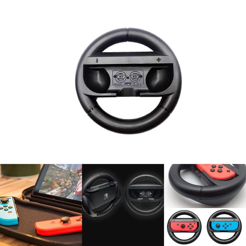 Dual Pack Joy-con Ns Racing Wheel Grips For Nintendo Switch Ideal For Mario Kart 8 Fun