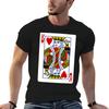 Herz-König Spielkarte T-Shirt Atmungsaktives Reise-T-Shirt