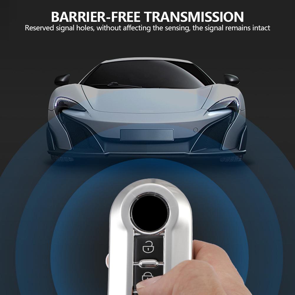 Car Flip Key Case Cover TPU Auto Key Shell Fob 3 Buttons for Fiat Ducato 500 500L Panda Grande Punto Lancia Musa Accessories