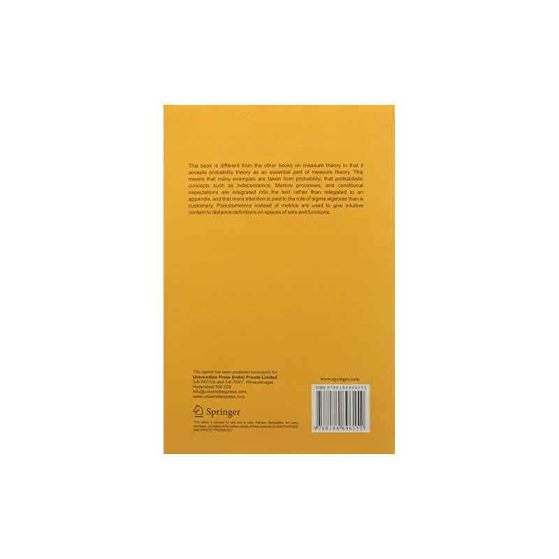 Measure Theory This book is different from other books on