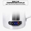 350/600ML Stainless Steel Milk Frothing Pitcher Temperature Display Milk Frother Pitcher Jug Cup for Latte Art Barista Kitchen