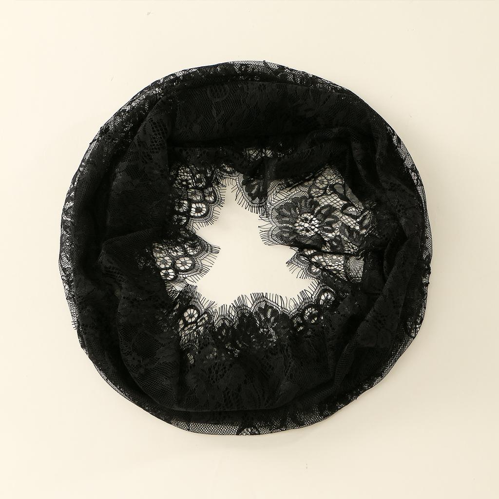 Embroidery Triangular Scarf Hollow Out Lace Shawl Hijab Women Solid Floral Handkerchief Big Size Fashion Elegant Scarf Bandana