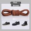 Cotton Waxed Shoelaces Round Oxford Shoe Laces Boots Laces Waterproof Leather Shoelace Length 60/80/100/120/140/180 CM 1Pair