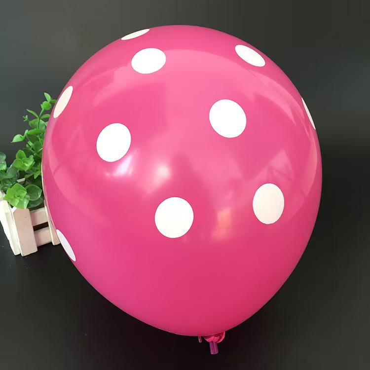 Candy Color Polka Dot Balloons 12" 280g for Children's Day & School Event Decoration