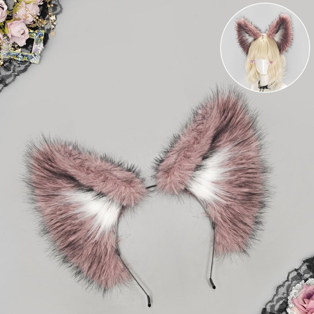 Faux Fur Animal Ear Headwear Realistic Furry Hair Band New Fox Ear Headband  Headwear