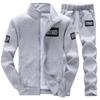 Men's Spring/Autumn Sportswear: Youth Cardigan Jacket & Pants Set for Running and Leisure