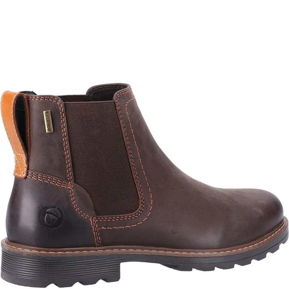 Cotswold Bodicote Men's Leather Chelsea Boots – Ankle-High Slip-On Boots In Brown (Size 13) - View #5