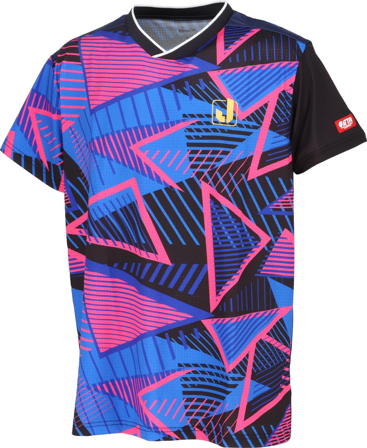 

JUIC Table Tennis Game Officially Approved by the Japan Table Tennis Association Blue Pink 5661 NEO-J Shirt, (JTTA), Unisex, (BP), XXL,