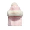 2pcs/sets Winter Hat Ear Protection Windproof Outdoor Cycling Women's Korean Scarf Mask Integrated with Thick Velvet Warm Toe Cap